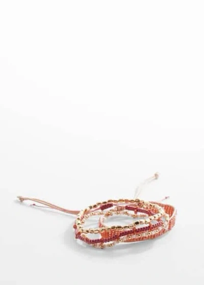 Mango Teen Bracelet Pale Pink