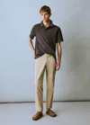 Mango Teen Cotton Chinos Beige