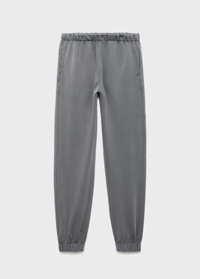 Mango Teen Pantalon Gris Anthracite - Fille - L -