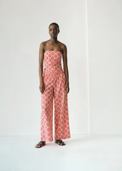 Mango Teen Trousers Red