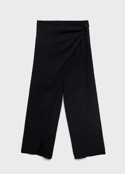 Mango Teen Pareo Trousers Black