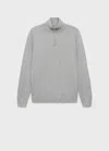 Mango Teen Perkins-neck Sweater Medium Heather Grey
