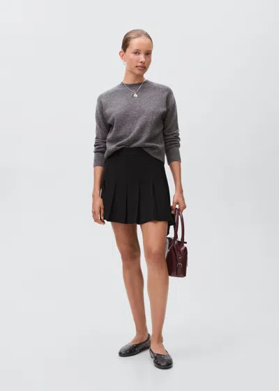Mango Teen Shorts À Plis Noir - Fille - Xxs -  In Black