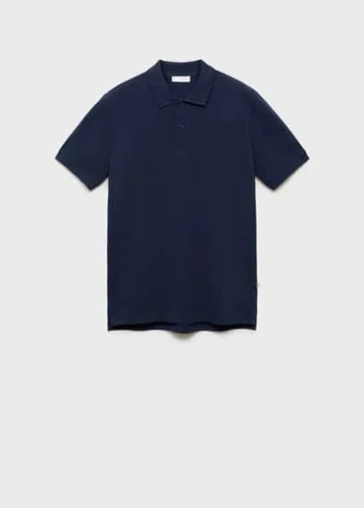 Mango Teen Polo Shirt Dark Navy In Bleu Marine Foncé