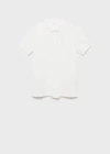 Mango Teen Polo Shirt Off White In Blanc Cassé