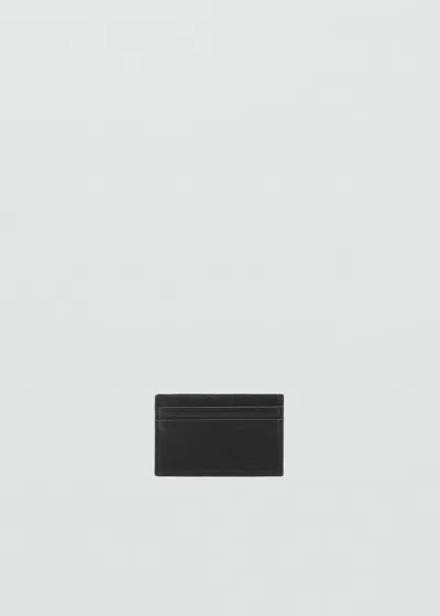 Mango Teen Porte-cartes Texturé Noir - Garçon - Taille Unique -  In Black