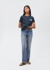 Mango Teen T-shirt En Coton Imprimé Bleu Marine - Fille - S -  In Blue