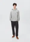 Mango Teen Printed Cotton Sweatshirt Light Heather Grey In Light Heather Grey