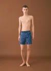 Mango Teen Printed Swimming Trunks Blue In Blue