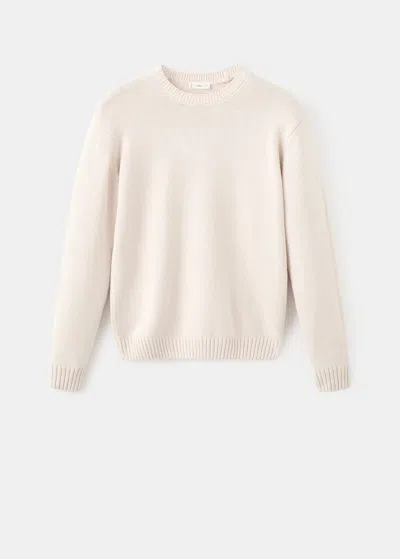 Mango Teen Sweater In White