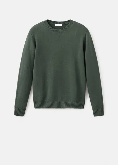 Mango Teen Sweater In Green