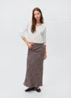 Mango Teen V-neck Knit Sweater White