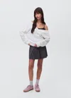 Mango Teen Knitted Sweater With Straps In White
