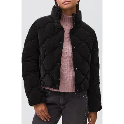 Mango Teen Quilted Puffer Coat In Black