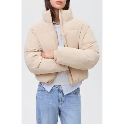 Mango Teen Quilted Puffer Jacket In Neutral