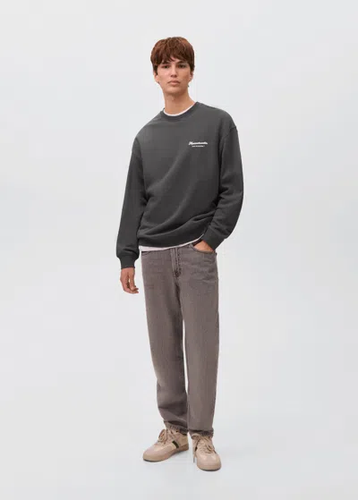 Mango Teen Regular-fit Jeans Denim Grey In Gray
