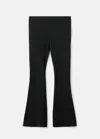 Mango Teen Ribbed Flare Trousers Black In Black