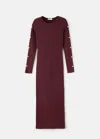 Mango Teen Long Buttoned Dress In Brown