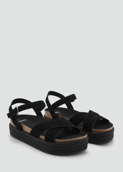 Mango Teen Sandals Black