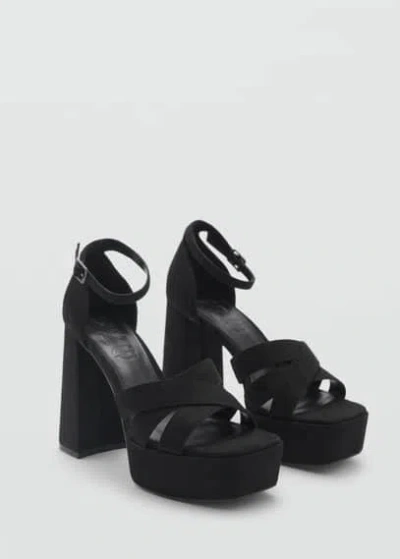 Mango Teen Sandals Black