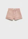 Mango Teen Shorts Pastel Pink In Pastel Pink