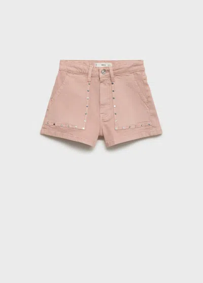 Mango Teen Shorts Pastel Pink
