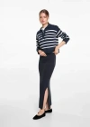 Mango Teen Skirt Dark Navy In Dark Navy