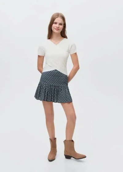 Mango Teen Skirt Dark Navy