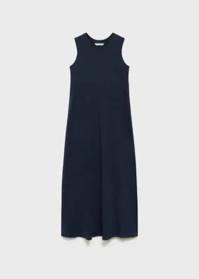 Mango Teen Sleeveless Knitted Dress Dark Navy