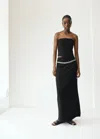 Mango Teen Slit Long Skirt In Black