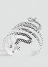 Mango Teen Snake-effect Cuff Silver