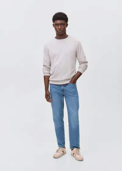 Mango Teen Straight Fit Jeans Medium Blue