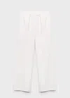 Mango Teen Pantalon Blanc Cassé - Fille - M -