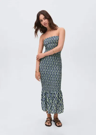 Mango Teen Robe Bleu Marine - Fille - L -