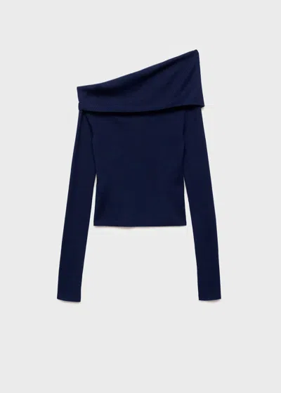 Mango Teen Top Bustier Bleu Marine - Fille - L -  In Blue