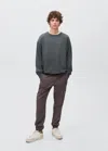 Mango Teen Basic Cotton Sweater Charcoal