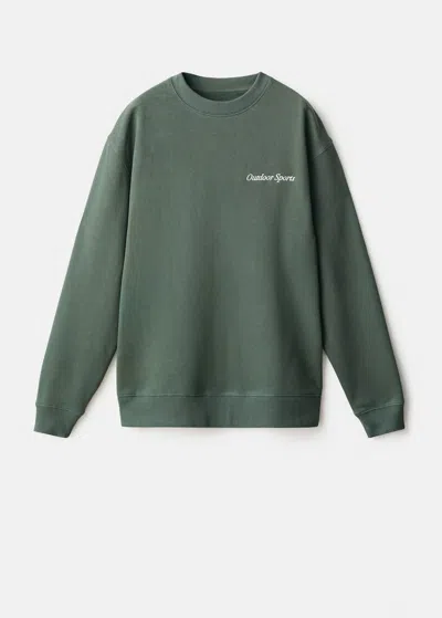 Mango Teen Sweatshirt In Green