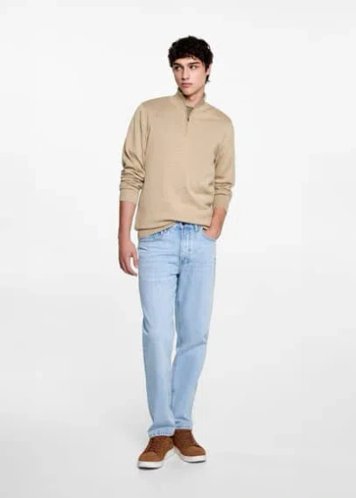 Mango Teen Sweater Beige