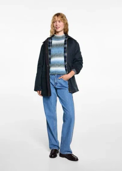 Mango Teen Sweater Blue