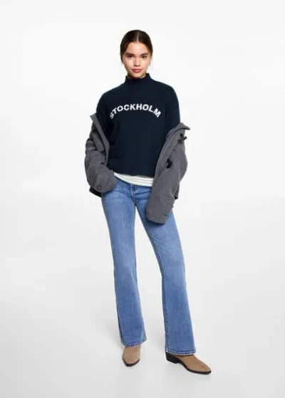 Mango Teen Sweater Dark Navy