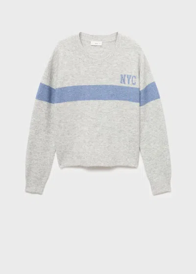 Mango Teen Pull Gris Chiné Moyen - Fille - L -  In Neutral
