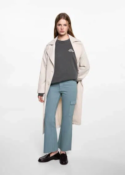 Mango Teen Sweatshirt Charcoal