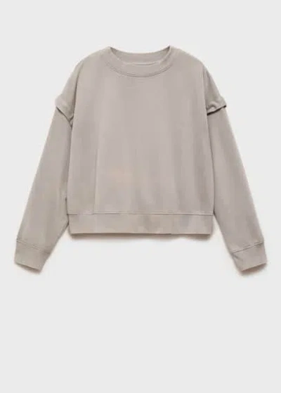 Mango Teen Sweatshirt Grey