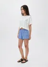 Mango Teen Knot Crop T-shirt Off White In White