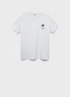 Mango Teen T-shirt Bleu Ciel - Garçon - Xl -  In Blue