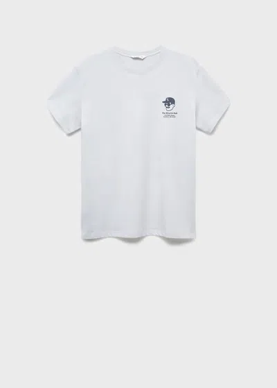 Mango Teen T-shirt Bleu Ciel - Garçon - Xl -  In Blue