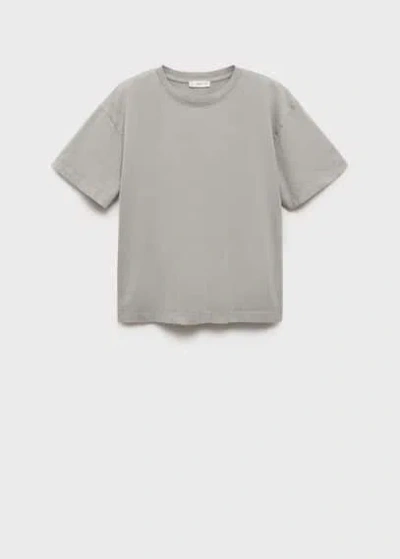 Mango Teen T-shirt Grey