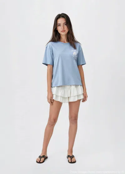 Mango Teen T-shirt Imprimé Surf Bleu - Fille - Xs -  In Blue