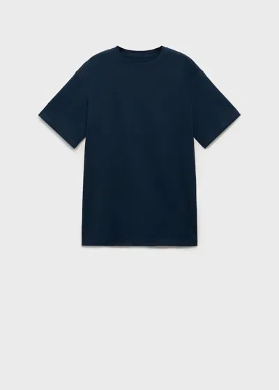 Mango Teen T-shirt Navy