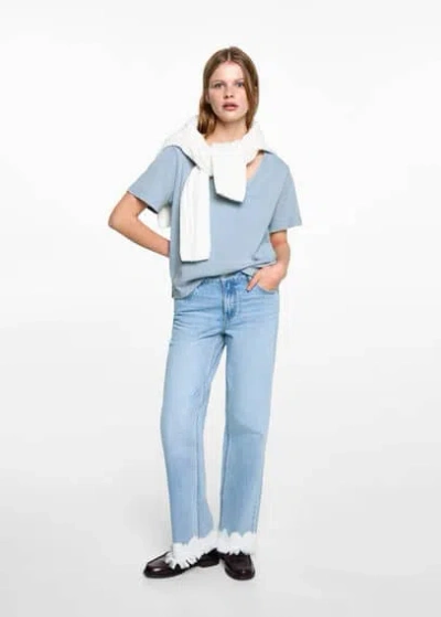 Mango Teen T-shirt Sky Blue